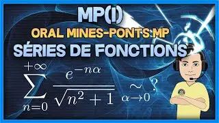 [MP(I)] Séries de fonctions - oral corrigé Mines-Ponts MP (équivalent d'une série exponentielle)
