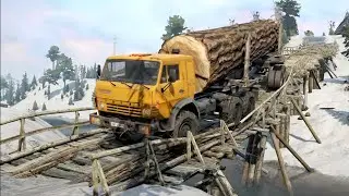 Secret Sequoia Stash | Transporting a sequoia tree  The Guyette Expanse map | snowrunner