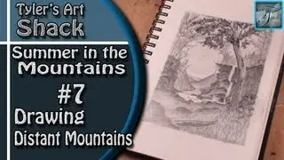 How to Draw - Summer in the Mountains Part Seven - Drawing Distant Mountains