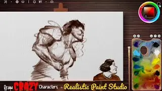 Character Design in Realistic Paint Studio🎨 || 02 ||