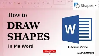 How to Draw Shapes in MS Word || MS Word for Beginners