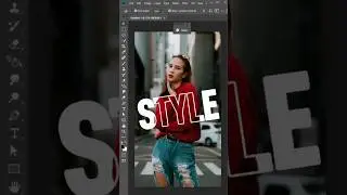 Outline Text Effect in Photoshop #shorts #photoshop #shortvideo