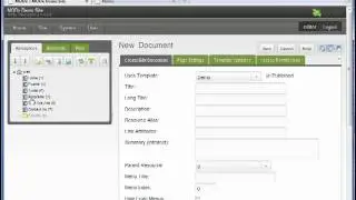 Create or Edit a Page, MODx Content Management System Training Part 4