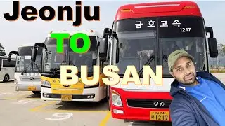 Jeonju to Busan Bus Road | Travelling in Bus | Bus Journey in Korea | South Korea | RSR Telugu Vlogs