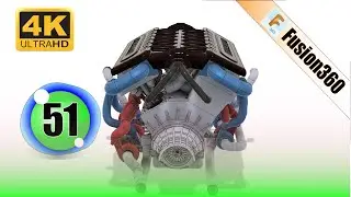 Fusion 360 Modeling V12 Engine EP 51 😍 4K