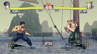 Fei long  vs Guile  (Hardest AI) - Ultra Street Fighter IV