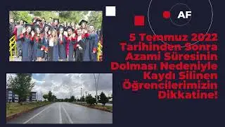 Öğrenci Affı  son şans!