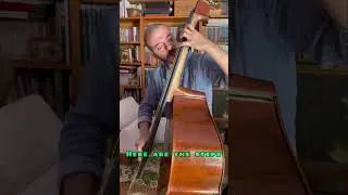 Double bass lesson - How to move on fingerboard