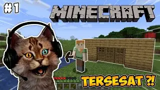 GOZOUX TERSESAT DI HUTAN ?! - PERTAMA KALI MAIN MINECRAFT - Minecraft Survival Indonesia #1