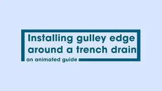 Installing a gulley edge around a trench drain | Altro installation