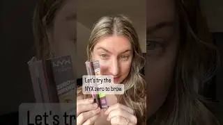 Trying NYX Zero to Brow from #Influenster #nyxcosmetics #brows
