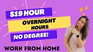 $19 Hour OVERNIGHT Remote Work From Home Job With No Degree Needed | USA Only | Tech Support