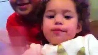 The kids saying hi