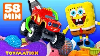 Claw Machine Surprise Toys Compilation w/ Blaze, SpongeBob, & More! | 58 Minutes | Toymation