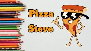 How To Draw Pizza Steve | Pizza Steve Drawing | Draw Pizza Steve