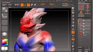 ZBrush UDK Character -16 - ZRemesher Makes Retopology Fun!