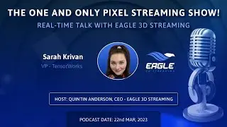 Eagle 3D Streaming Real-Time Talk Episode 028 - Sarah Krivan - VP at TensorWorks