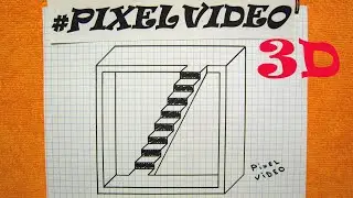 How to draw a 3d ladder 