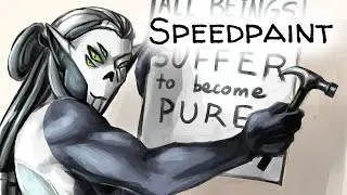 Horde Prime Pinup Speedpaint