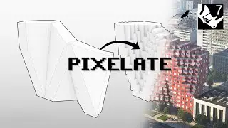 Pixelate any shape like MVRDV or Bjarke Ingels (Grasshopper & SubD Tutorial)