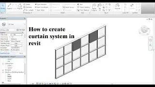 How to create curtain system in Revit