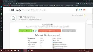 TXT Dosyasını PDF'ye Çevirme (Programsız)