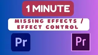 how to fix effect and effect control in Premier Pro| Ashutosh Technical