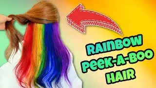 I Colored My Hair Rainbow Peek-A-Boo