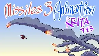 Krita: Missiles 3 Animation 🚀💥 (approx. 1 hr)