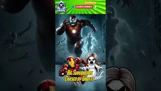 Big Superheroes chased by ghosts 👻 Marvel vs DC #marvel #spiderman #avengers #dc #trending #ghost