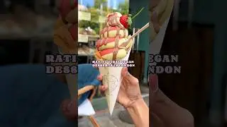 RATING VIRAL VEGAN DESSERTS IN LONDON🇬🇧✨ #desserts #vegan #vlog #london #foodreview #veganfood