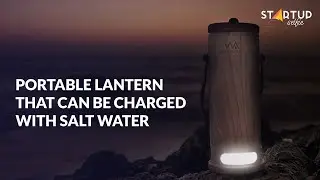 Portable lantern that can be charged with salt water