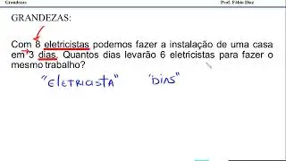 GRANDEZA INVERSAMENTE PROPORCIONAL, COMO REALIZAR OS EXERCICIOS