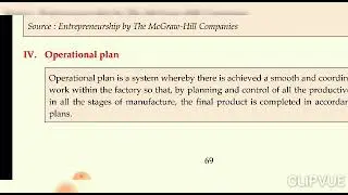 Operational plan