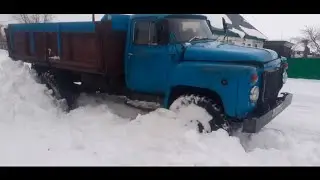 Сломалась легковая... Газ 53 дизель с колесами Газ 66!