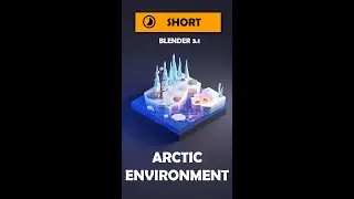 🏂 Blender 3.1 - Low Poly Arctic Environment 
