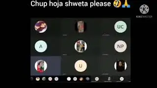 Shweta zoom class online video viral video  || CHUP KARO SHWETA #trending #viral