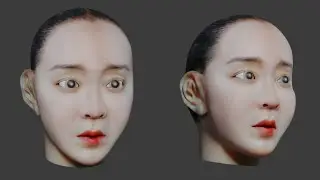 Blender 4.11 timelapse Head Building(try to build Shin Hae Sun face)