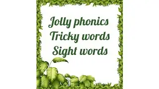 TRICKY WORDS|SIGHT WORDS|jolly phonics|explained in Tamil @JuniorWhiz