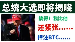 美国总统大选即将揭晓！紧张得要死哈！最后一次支持特朗普！押注BTC中！DJT最后的疯狂时刻！SMCI放弃抄底念头！QQQ/SPY估计要回调到支撑点，不急追杀！可以考虑布局中小市值股！TSLA 马斯克