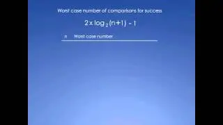 Binary Search Analysis using Comparison Tree - Part 3