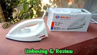 Bajaj Majesty DX 6 Iron Unboxing and Review | Best 1000 watt Iron 2021 | TechStar Dip