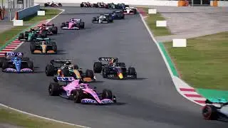 Max deixou o Checo passar tava muito rapido Barcelona GP 2023