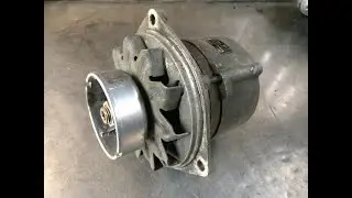 Alternator rebuild : bearings and brushes   Alternateur remise en état : roulements et charbons