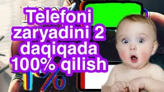 2 daqiqada zaryadni 100% qilish daxshad😱😱😱😱😱