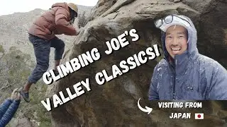 We Survived a Snow Storm in Joe's Valley | AND Climbing Classics with Eiji from Japan