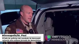“El jefe de policías del condado de Hennepin anuncia otra exitosa jornada de donaciones”