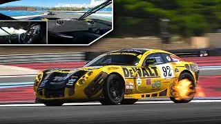 2 x TVR Tuscan T400R racing at Circuit Paul Ricard: Warm Up, Sound & OnBoard!