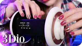 ASMR Ear Tapping & Mic Scratching 💙 (NO TALKING) 3Dio Metal Rings & Brain Case Scratch for Sleep