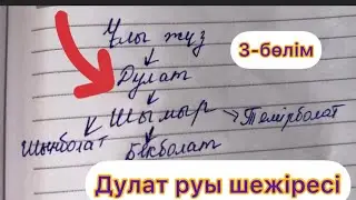 ҰЛЫ ЖҮЗ ДУЛАТ ШЫМЫР ШЕЖІРЕСІ✅Толық #шежіре 3-бөлім‼️ #дулат